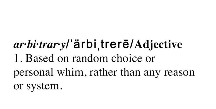 arbitrary